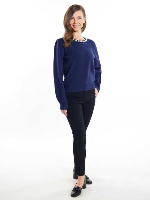 Damen Pullover mit Perlen