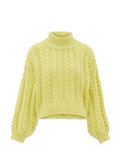 Artikelbild Damen Pullover von MyMo in grün uni