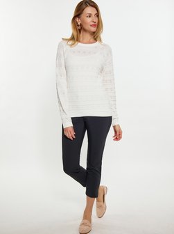 Artikelbild Damen Pullover von Usha in weiß gestreift