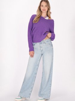 Artikelbild Damen Pullover von MyMo in lila uni