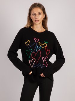 Artikelbild Damen Pullover von Vicci Germany in schwarz bedruckt