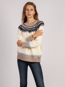 Artikelbild Damen Pullover von Vicci Germany in weiß bedruckt
