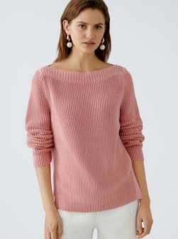 Artikelbild Damen Pullover von Oui in koralle uni