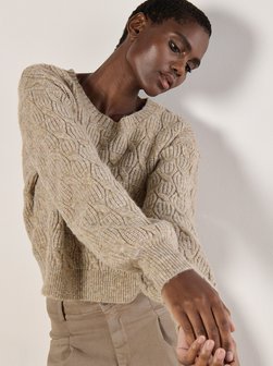 Artikelbild Damen Pullover von Apricot in beige uni