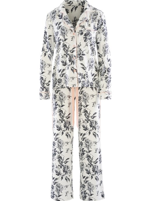 Damen Pyjama  -  Black Rose