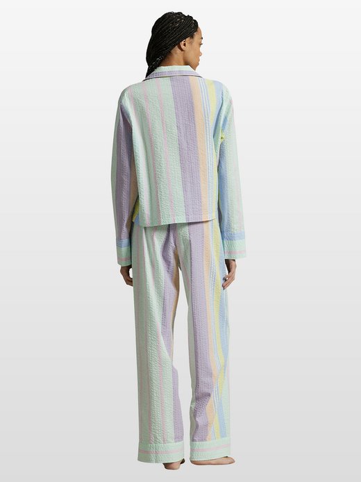 Damen Pyjama  -  Coastal Stripe Seersucker