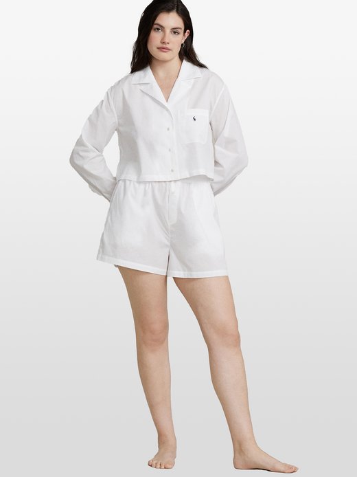 Damen Pyjama  -  Crop & Boxer Set