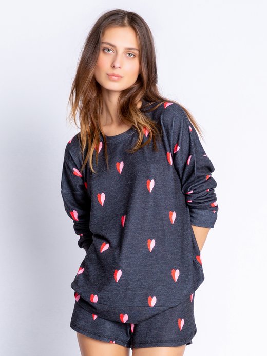Damen Pyjama Longsleeve  -  Double Heart