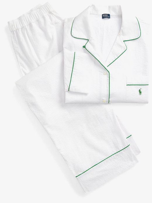 Damen Pyjama  -  Madison PJ Set - Summer Soft Seersucker