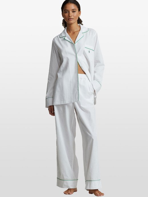 Damen Pyjama  -  Madison PJ Set - Summer Soft Seersucker