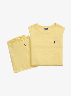 Damen Pyjama  -  Polo Pointelle