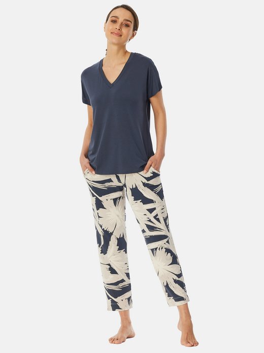 Damen Pyjama  -  Selected Premium 7/8