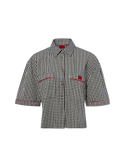 Damen Pyjama-Shirt - Vichy