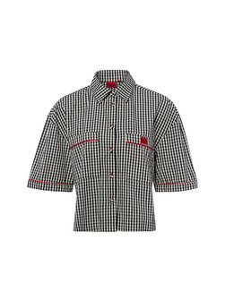 Damen Pyjama-Shirt - Vichy