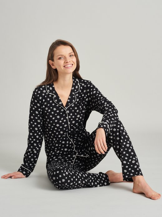 Pyjama kaufen online lang - Harvest Damen Golden Schiesser