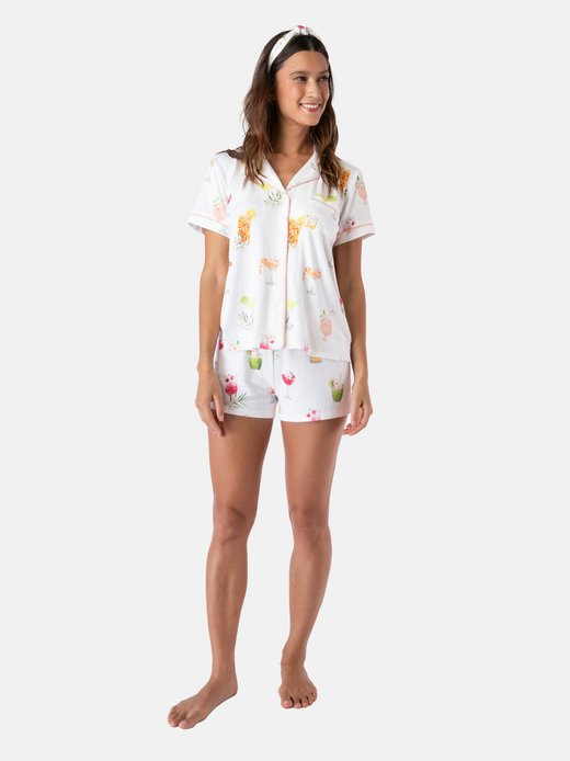Damen Pyjama  -  s/s pyjama - Sipping on Sunshine