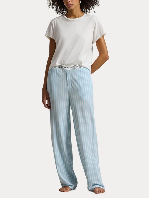 Damen Pyjamahose  -  Knit Oxford