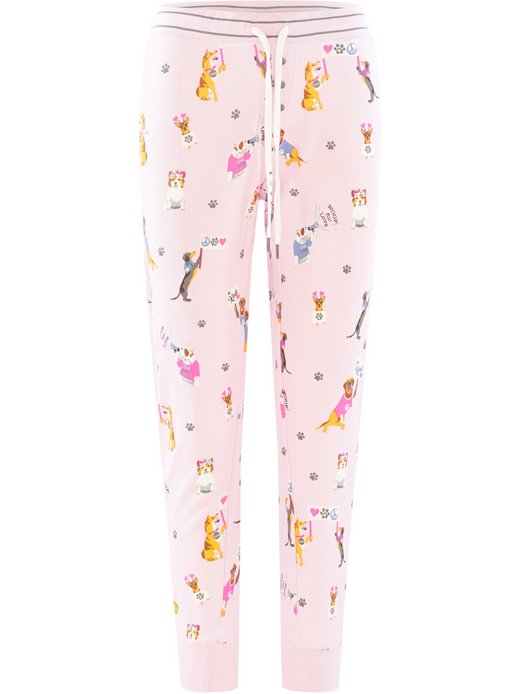 Damen Pyjamahose  -  Woof for Love