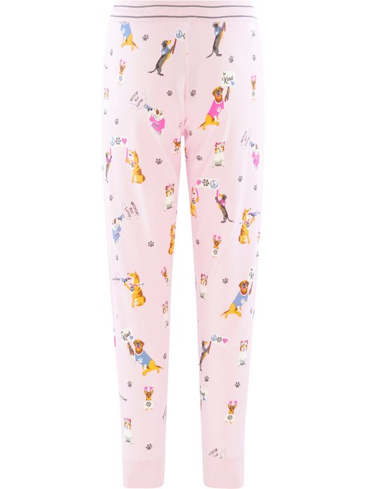 Damen Pyjamahose  -  Woof for Love