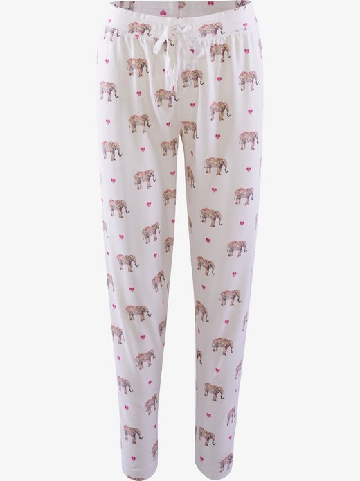 Damen Pyjamahose  -  pant - Love You A Ton
