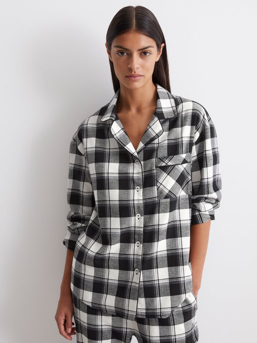 Damen Pyjamaoberteil  -  Cozy Flanell