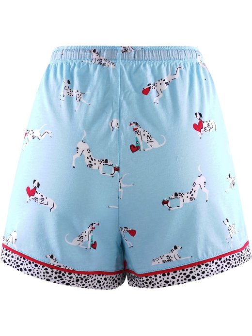 Damen Pyjamashorts  -  PUPPY LOVE