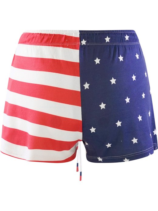 Damen Pyjamashorts  -  Rad White & Blue