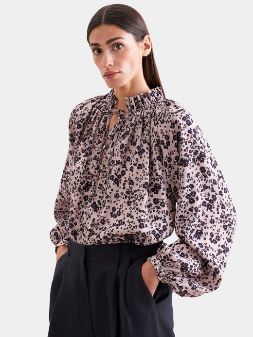 Damen Rüschenbluse - Regular Fit