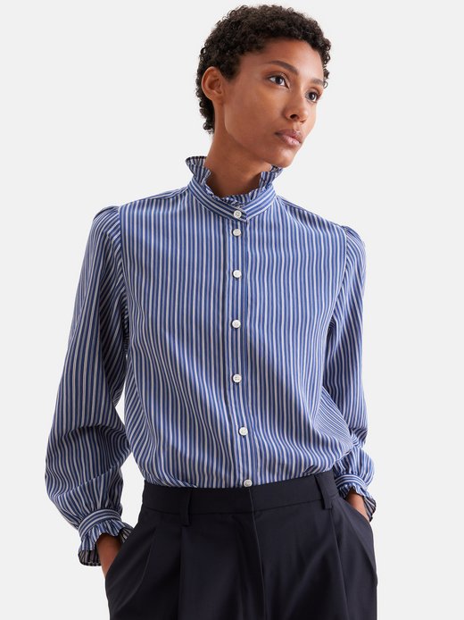 Damen Rüschenbluse - Regular Fit