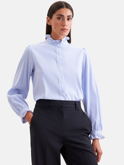 Damen Rüschenbluse - Regular Fit