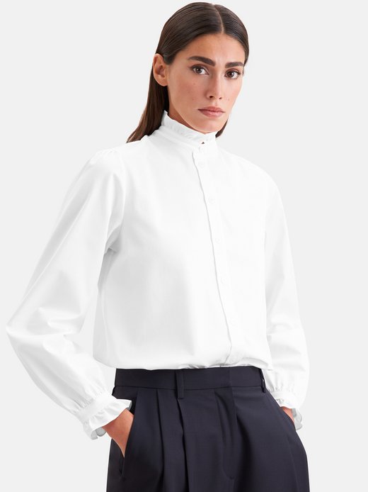Damen Rüschenbluse - Regular Fit