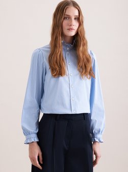 Damen Rüschenbluse - Regular Fit