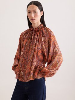 Damen Rüschenbluse - Regular Fit