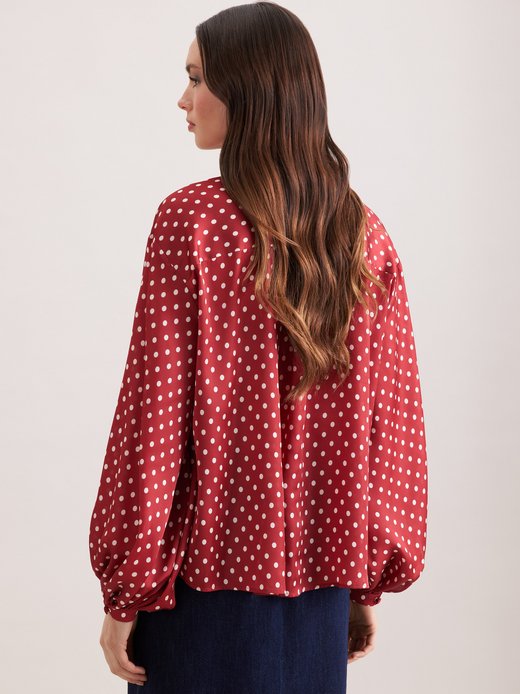 Damen Rüschenbluse - Relaxed Fit