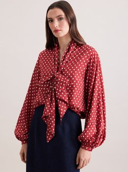 Damen Rüschenbluse - Relaxed Fit