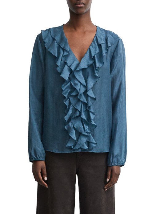 Damen Rüschenbluse