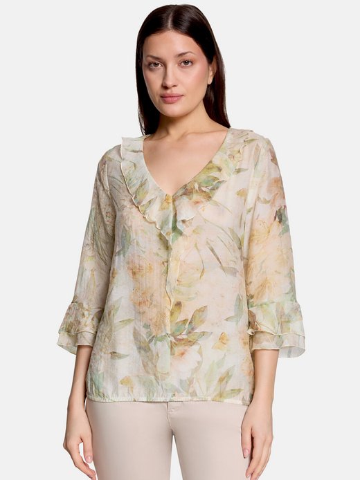 Damen Rüschenbluse