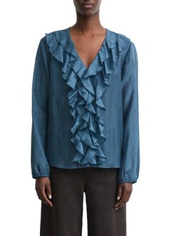 Damen Rüschenbluse