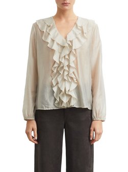 Damen Rüschenbluse