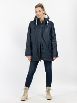 Damen Regenjacke mit Teddyfutter