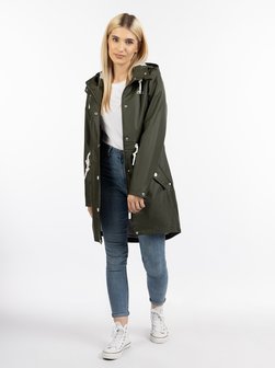 Artikelbild Damen Regenmantel von ICEBOUND in oliv uni