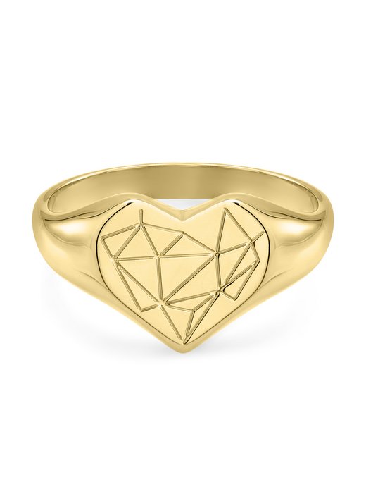 Damen Ring  -  Broken Heart Chunky