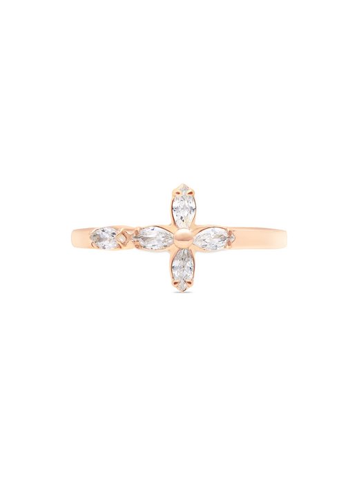 Damen Ring  -  Cross