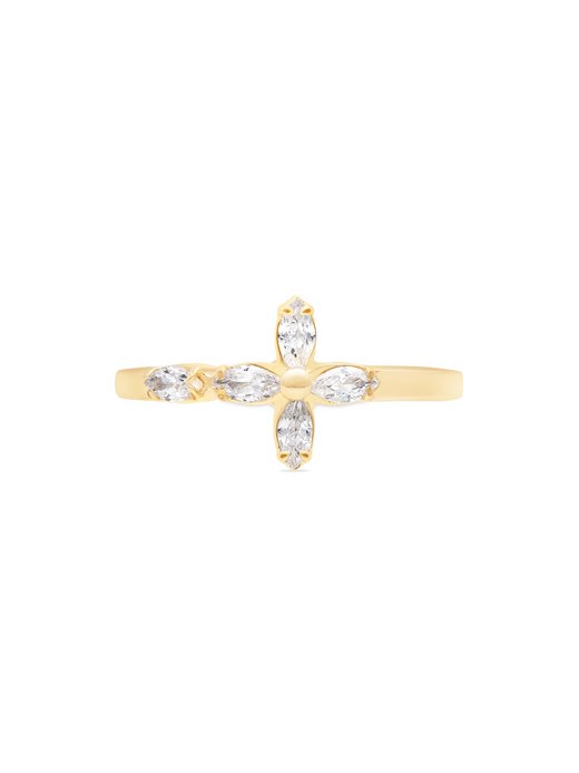 Damen Ring  -  Cross