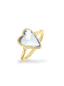 Damen Ring  -  Glass Heart