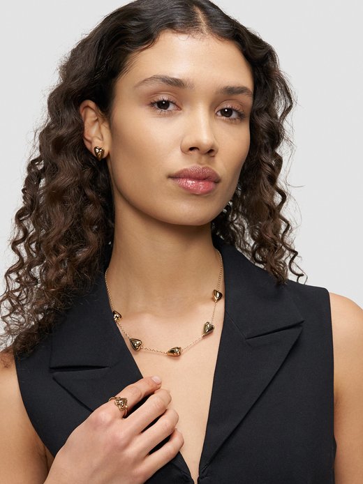 Damen Ring  -  Metal Heart