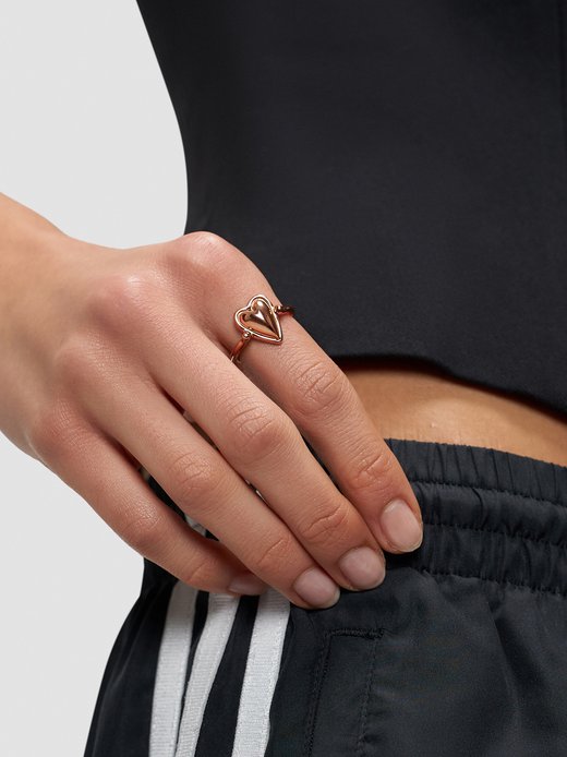 Damen Ring  -  Metal Heart