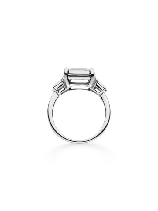 Damen Ring  -  Steel Diamond