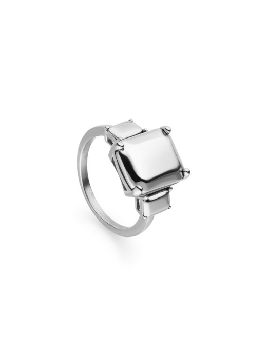 Damen Ring  -  Steel Diamond
