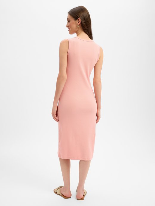 Damen Ripp-Jerseykleid